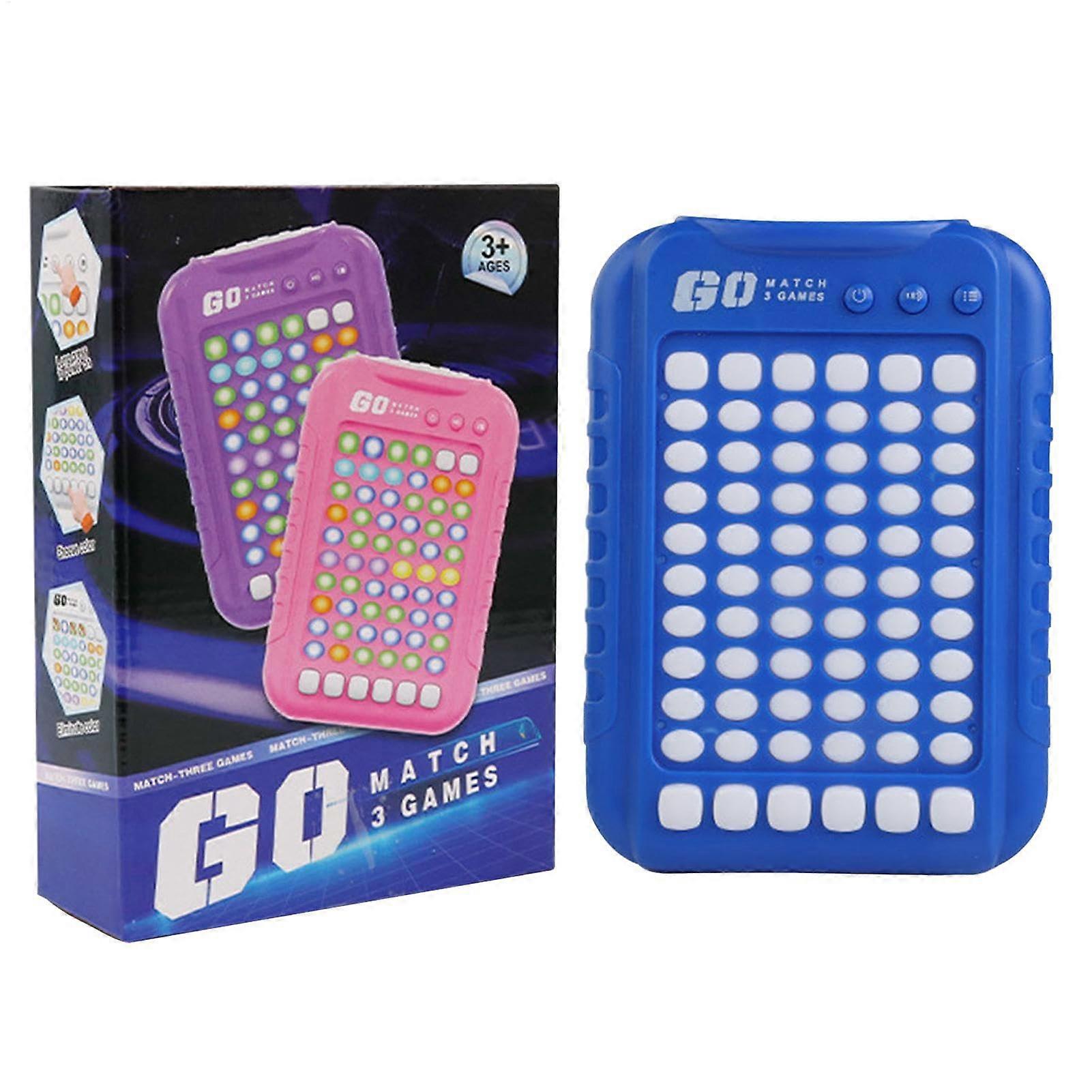Hand Games, Children's Handheld Games, Memory Trainer, Road Trip Toy, Training Machine Blue