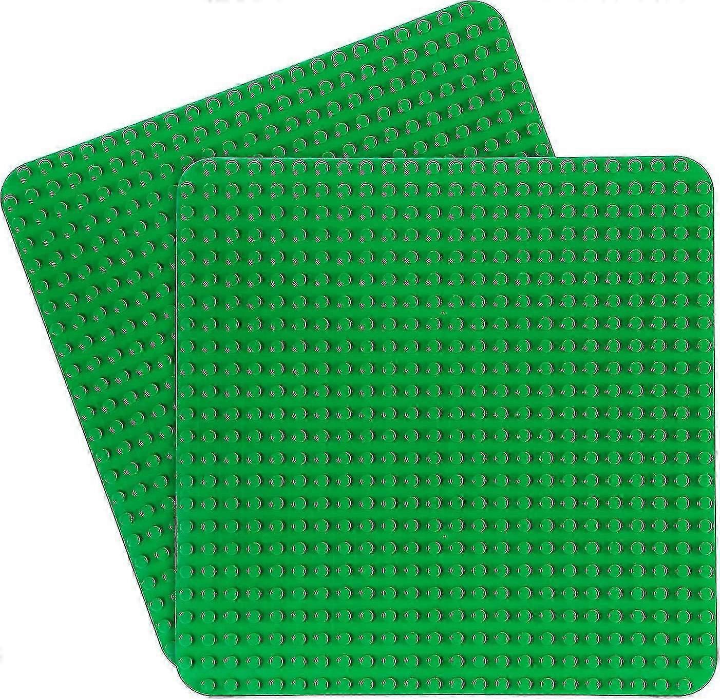 38x38 Base Plate - 2 Large Base Plates Duplo Base Plate Compatible With All Brands For The Assembly And Display Of Basic Plates