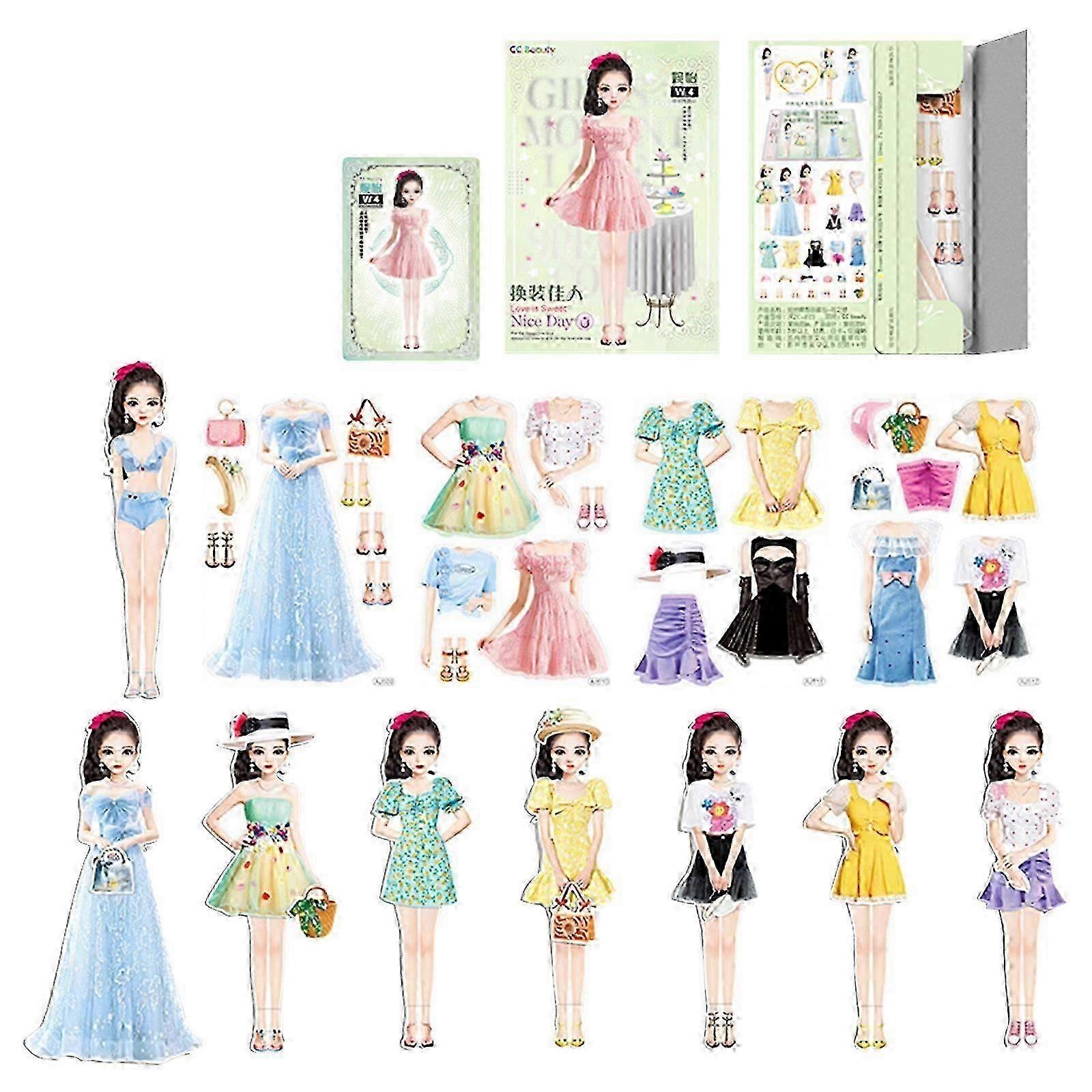 赤ちゃんのおもちゃのための磁気ドレスアップ紙人形