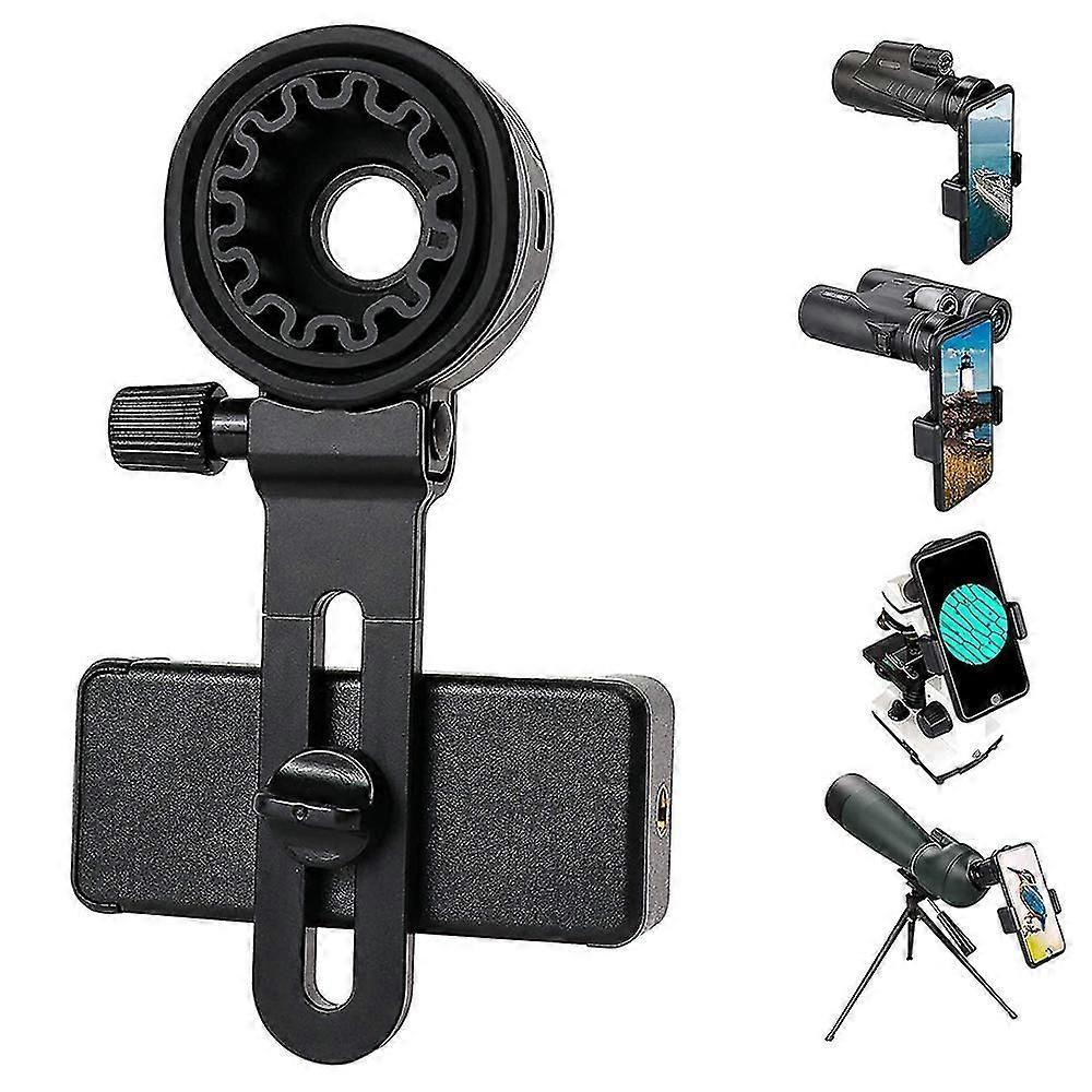 Telescope Phone Adapter, Universal Cell Phone Mount Compatible with Binoculars, Monocular, Microscope, Spotting Scope, Telescope, Smartphone Holder Cl
