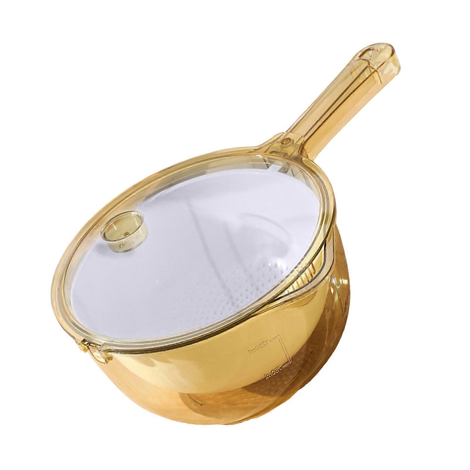 Plastic Kitchen Strainer Basket With Spout And Handle Fruit Vegetable Washing Container with Double Compartment  Minghuang