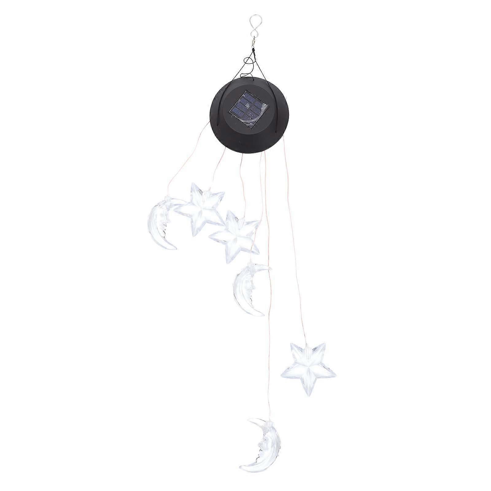 Solar Powered Glowing Wind Chime Light Color Changing Outdoor Hanging Lamp for Garden Decoration, 7 Bright Colors, Self Charging for Night Use