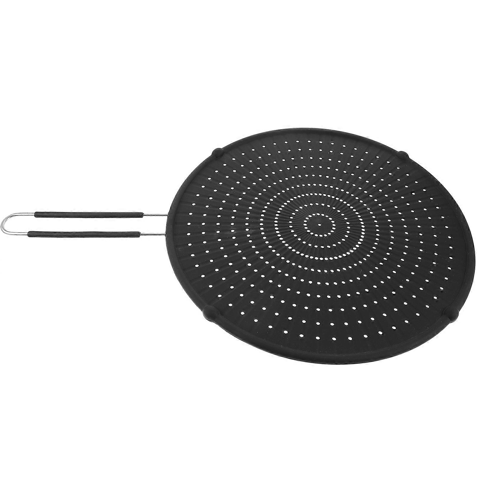 Silicone Non-Slip Cover for Kitchen Use Shield with Fine Mesh Screen 1 Pc