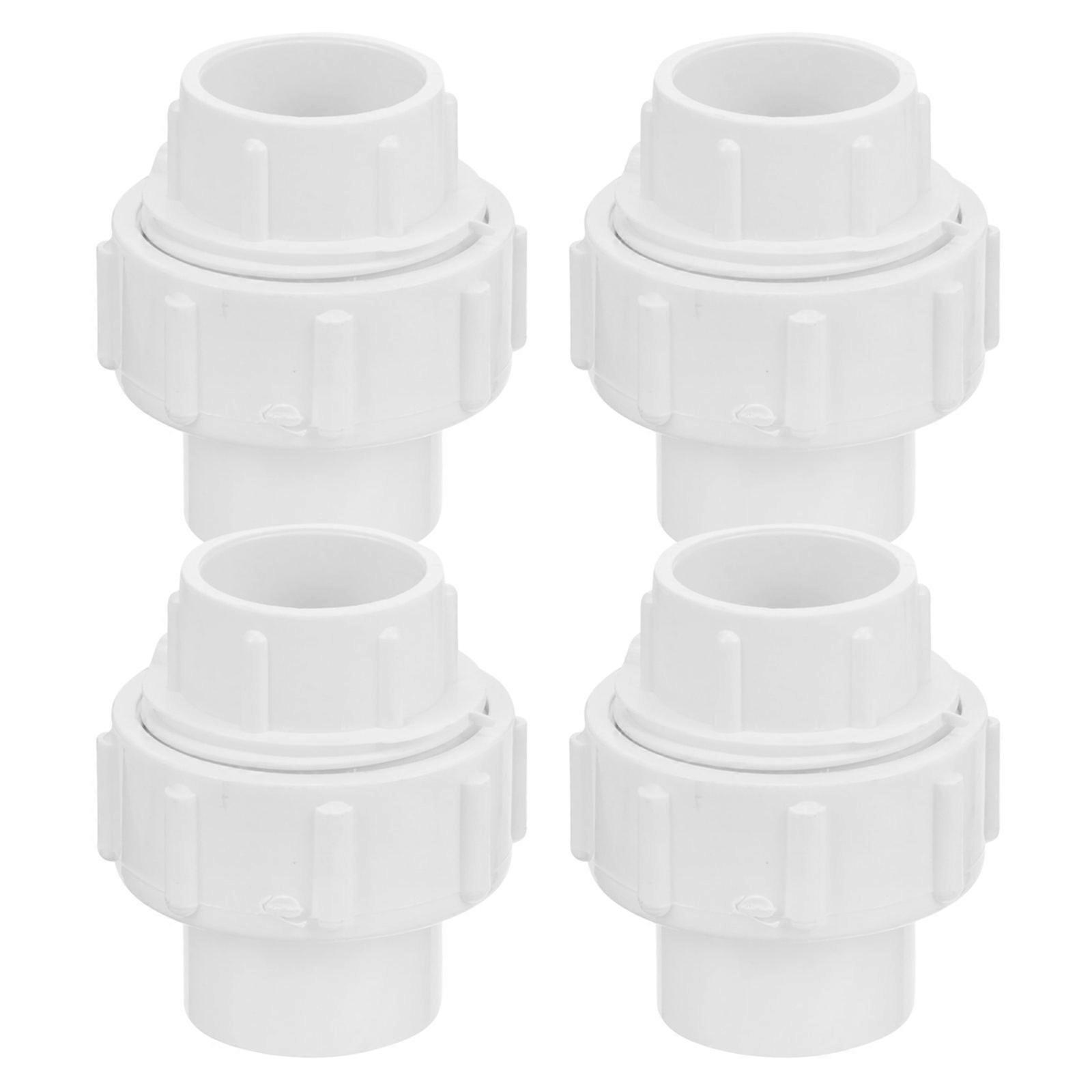 4 PCS Garden Hose Quick Connectors Water Connectors for Garden O25 (White)
