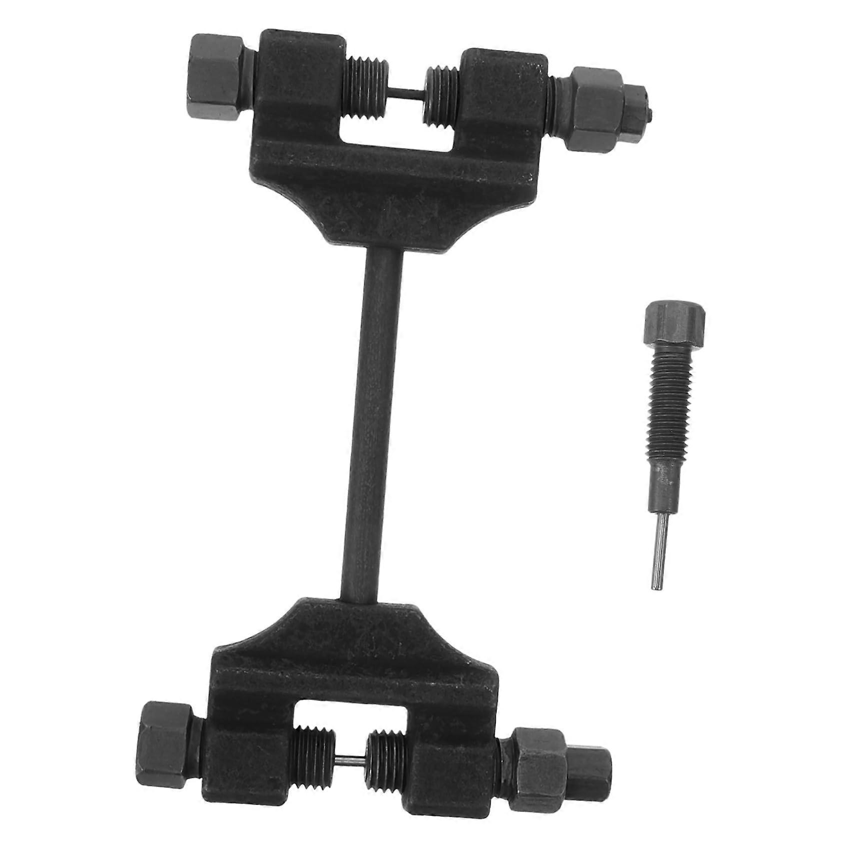 Chain robust tool with replacement pin, installation and removal of motorcycle chains for professionals, beginners, durable.