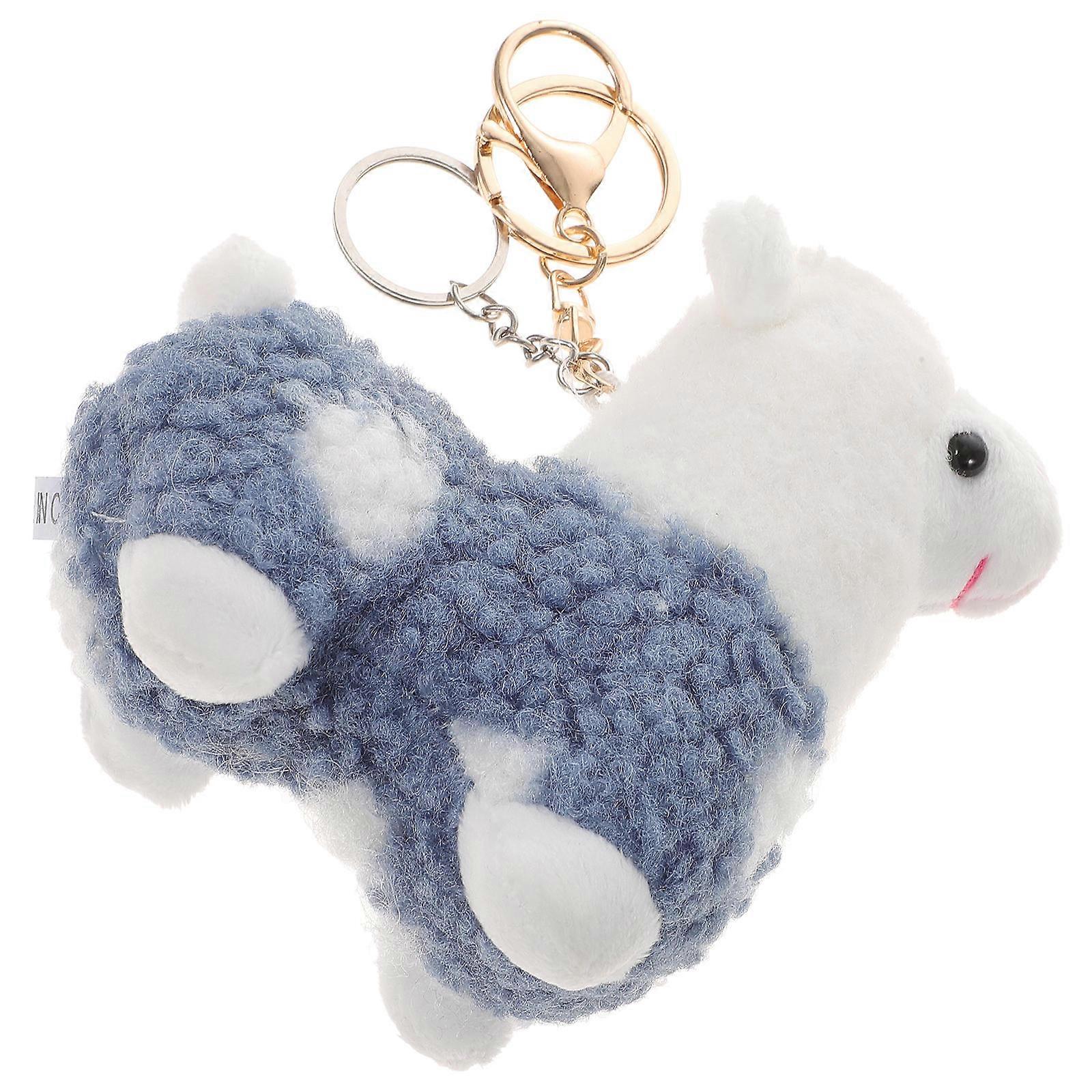 Adorable Alpaca Key Chain Pendants Soft Stuffed Animal Bag Hanging Decor