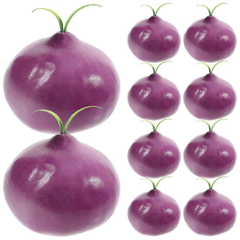 Simulation Onion Model 10Pcs Fine Craftsmanship Vegetable Props for Various Festivals and Celebrations 7x8cm