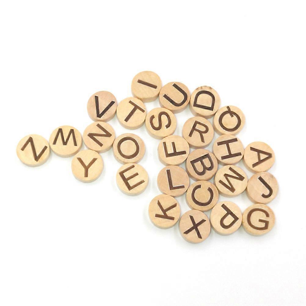 Small Wood Letters Handmade Wood Chips For Diy Craft By Teachers And Students 78Pcs