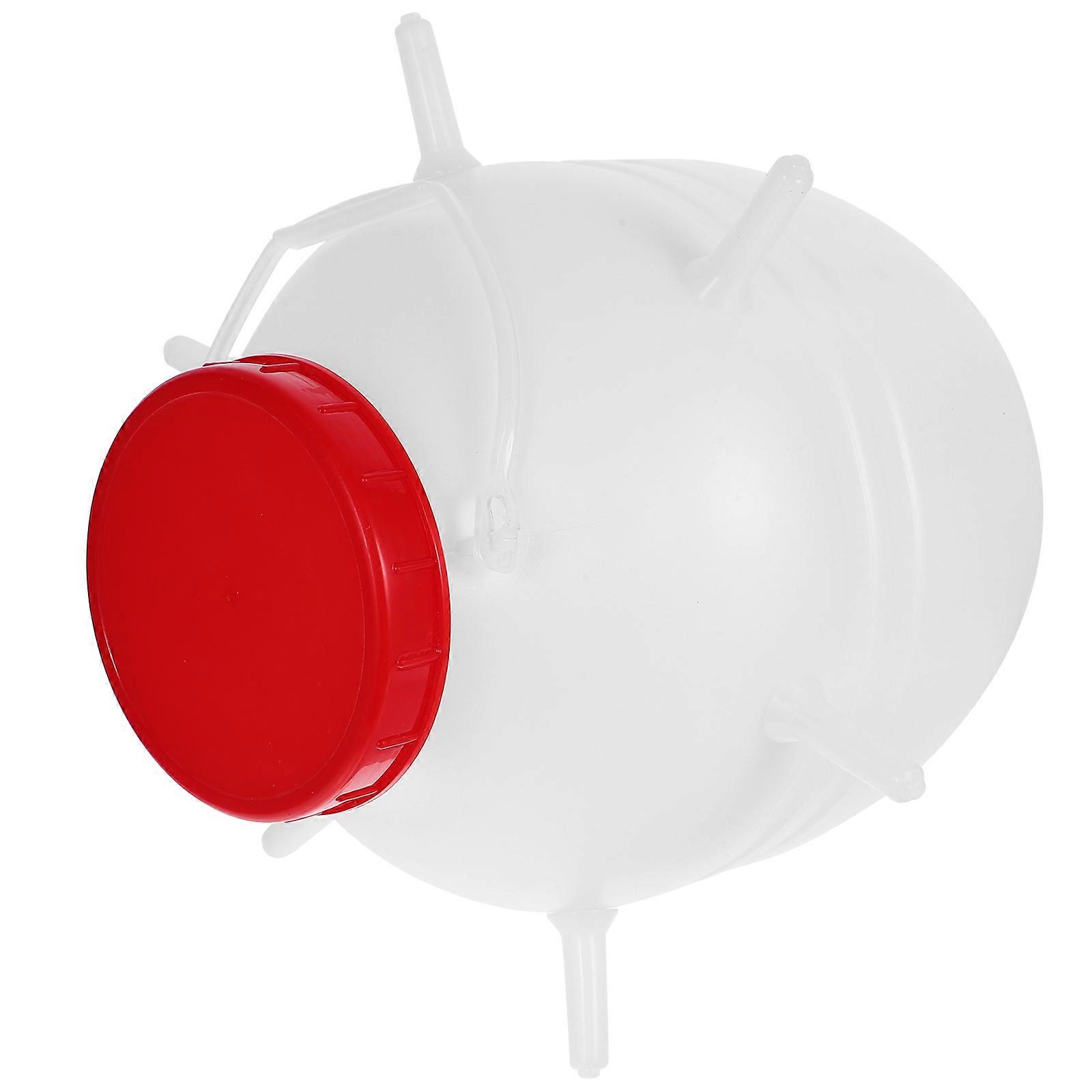 White Plastic Goat Milk Bottle with Silicone Pacifiers for Storage Large Capacity 1 Pack