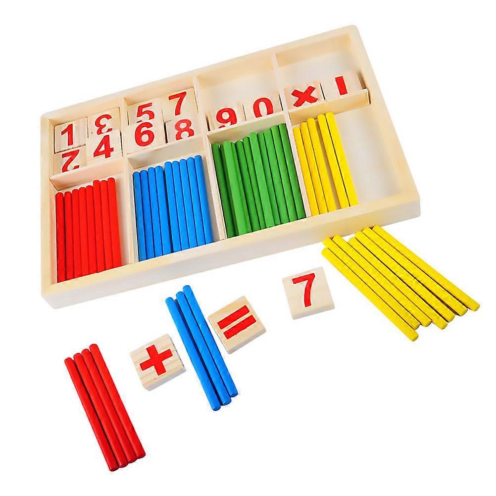 Creative Math Counting Fun Educational Teaching Tool for Number Enlightenment, Intelligence Development, and Color Recognition – Safe & Smooth Edges