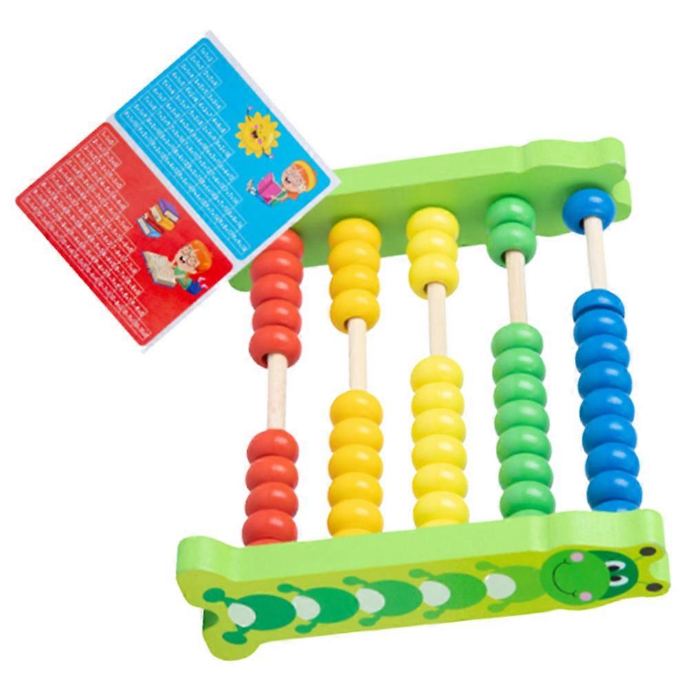 Colorful Abacus Calculating Tool Made of Durable Plastic for Kids Early Math Education Preschool Supplies 5 Rows