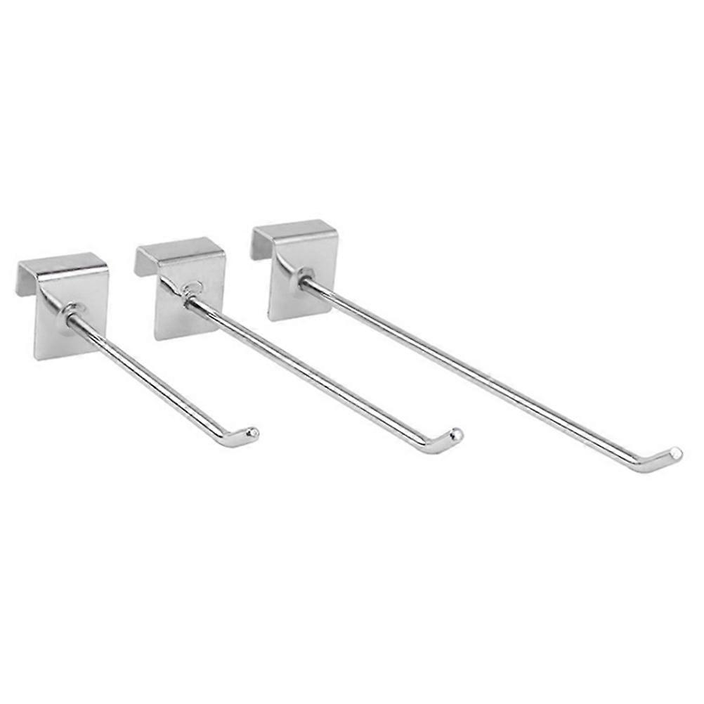 Square Tube Shelf Hooks For Kitchen Use Crafted With Sturdy Materials Silver Color 20PCS Pack