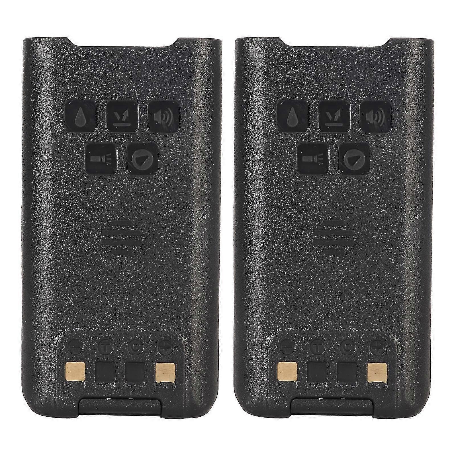 2pcs Walkie Talkies Li Ion Replacement Battery 7.4V 8000mAh Replacement Two Way Radio Battery for BAOFENG UV 9R Plus