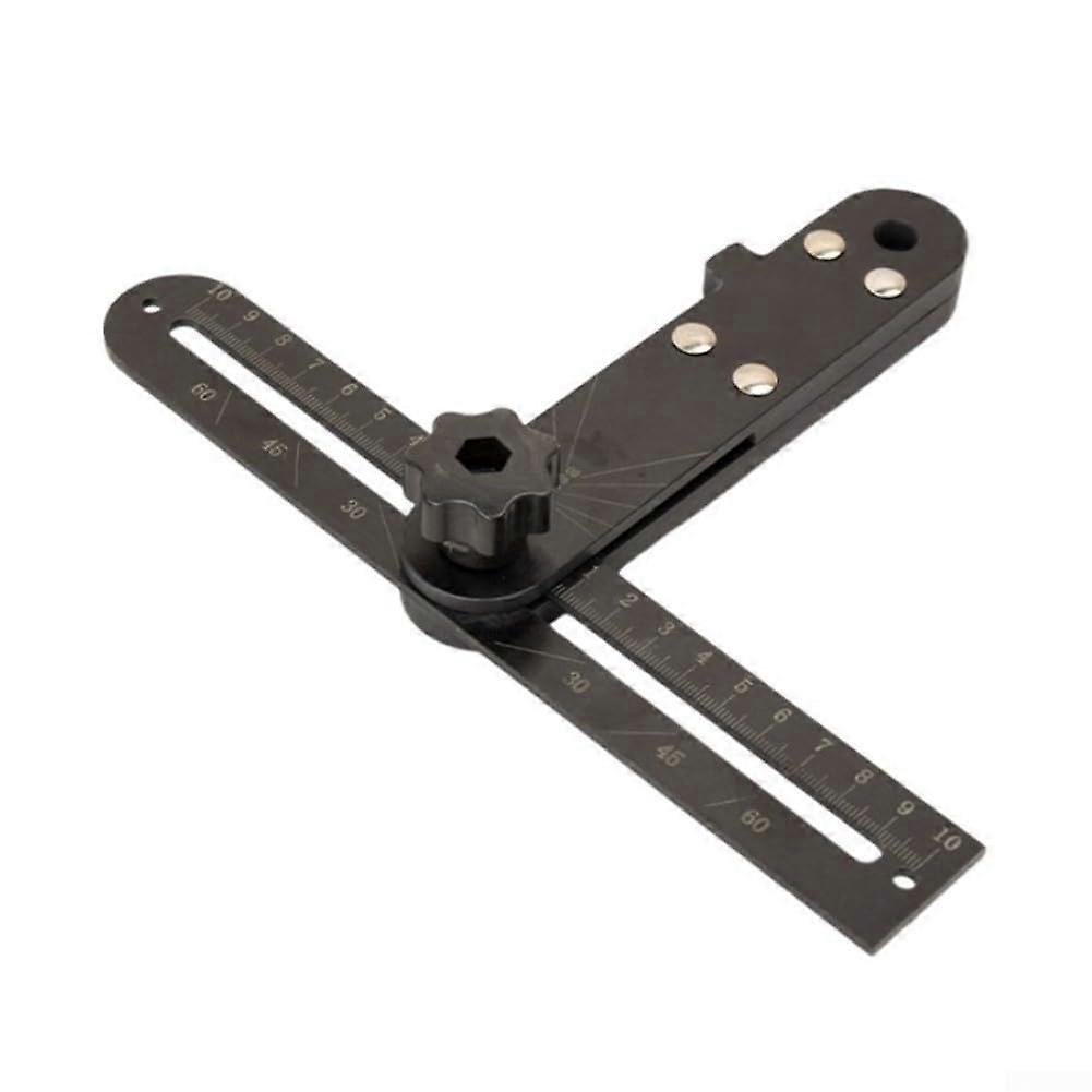 Marking gauge, multifunctional angle ruler, line marking, drawing tool, movable Tshaped marking gauge for woodworking, 20 cm (TYPE A) Type A.