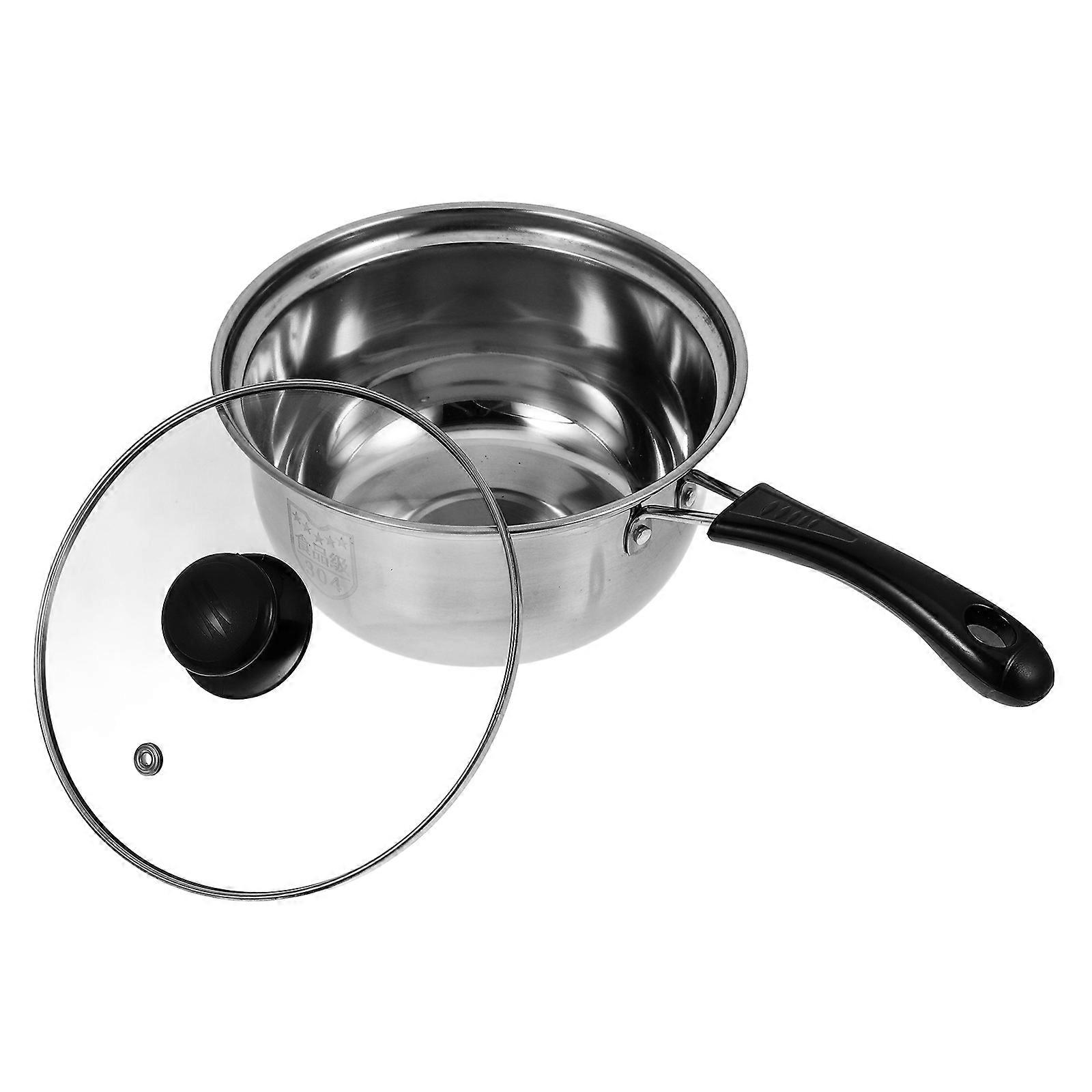 Non-stick Small Soup Pot Designed For Restaurant Use 18CM Even Heat Distribution 1Pack
