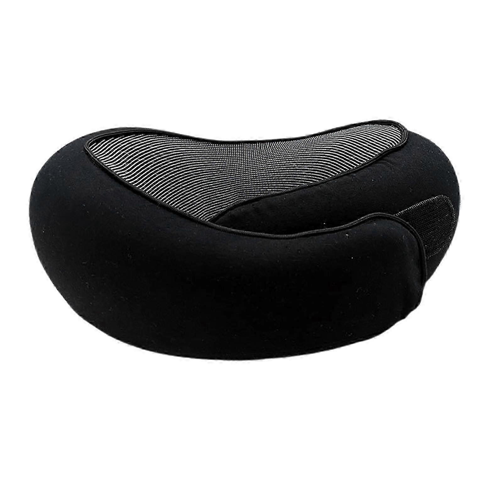 Memory Foam Travel Neck Pillow with 360 Degree Support for Airplane, U-Shaped Design with Adjustable Fastener Tape for Comfortable Nap