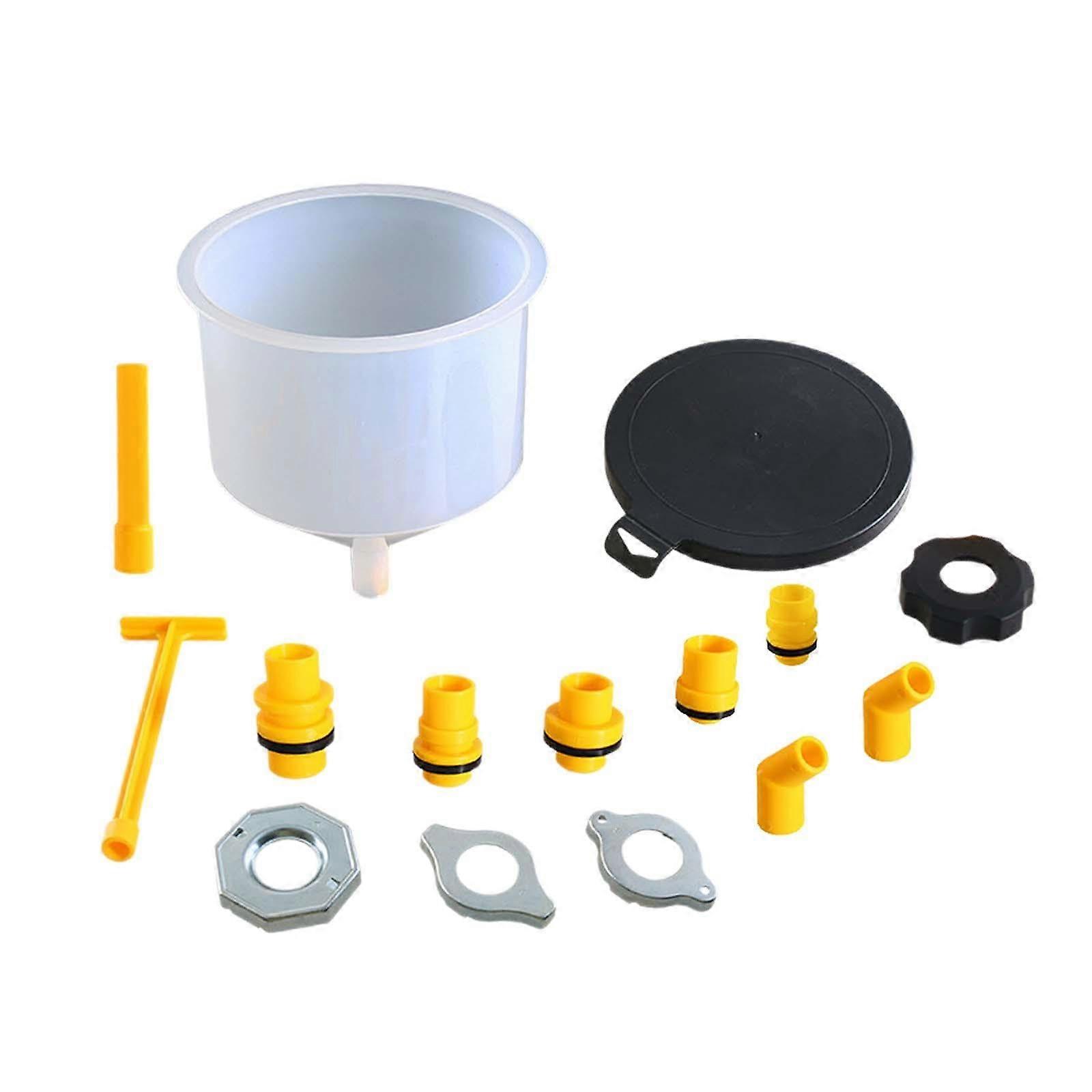 15Piece Universal LeakProof Funnel Set for Cars with Adapters