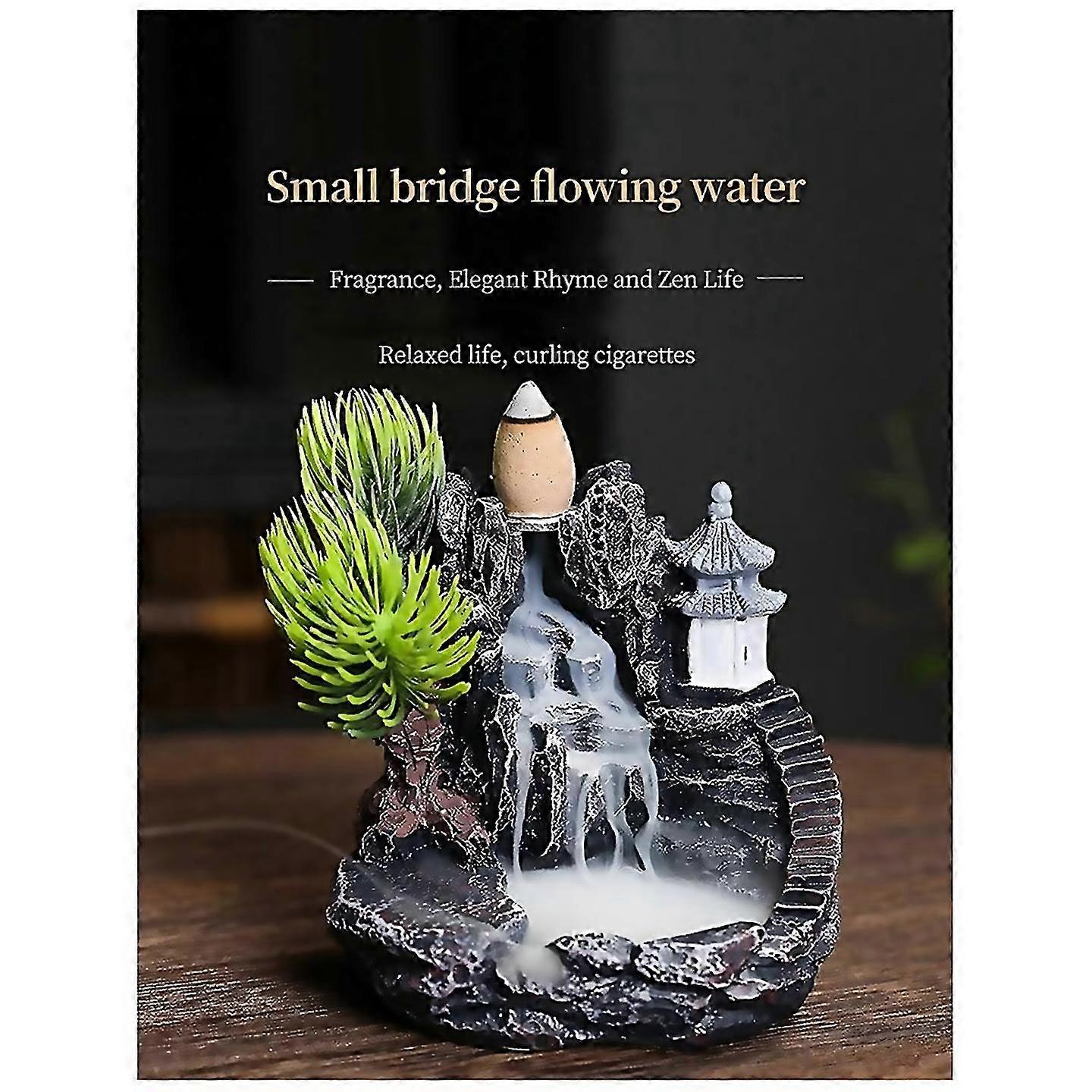 For High Mountain Flowing Waterfall Backflow Incense Burnera