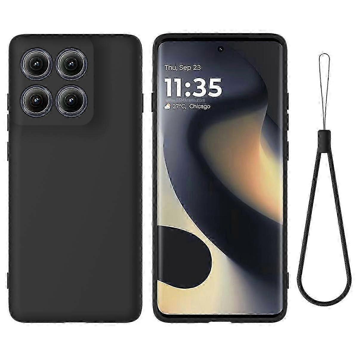 Solid Color Liquid Silicone Dropproof Full Coverage Phone Case