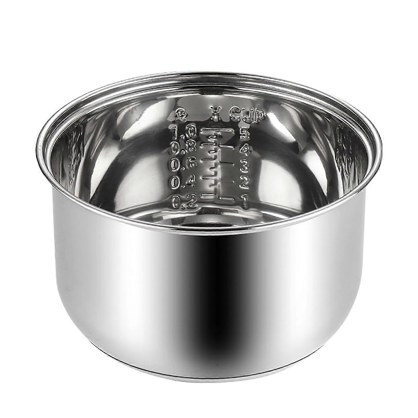 Stainless steel inner pot for rice cookers, easytoclean, silver, one size
