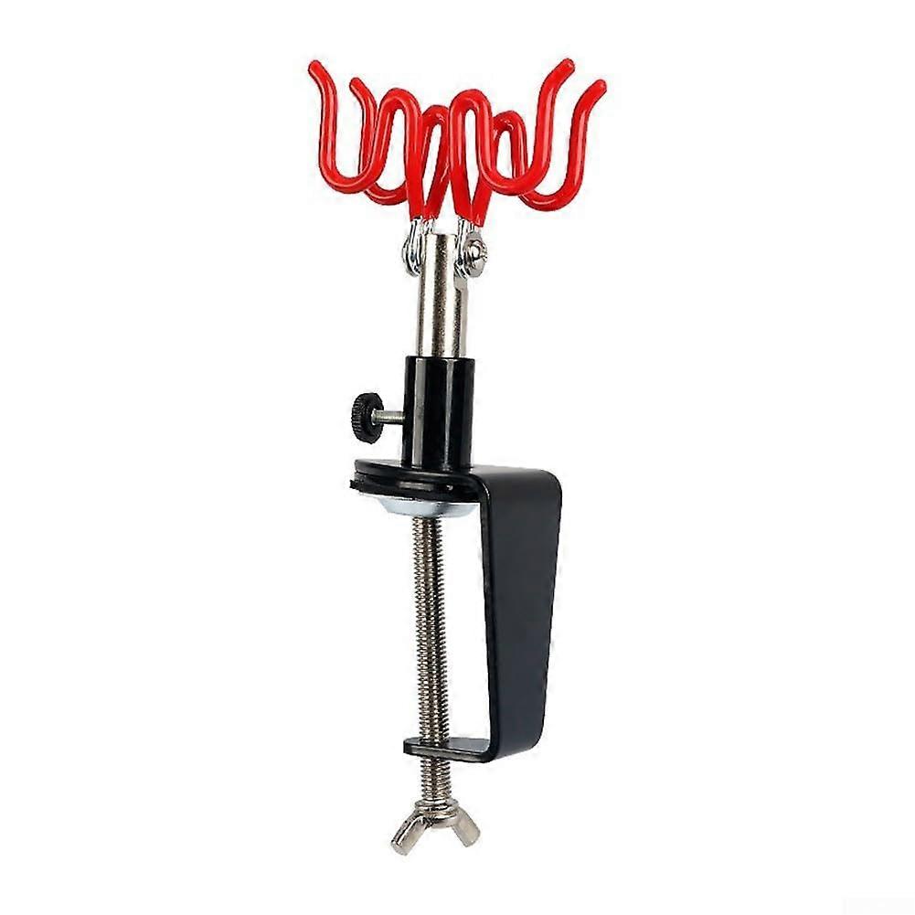 Stable airbrush clamp tool stand for 2 brushes, reliable support for various airbrush styles
