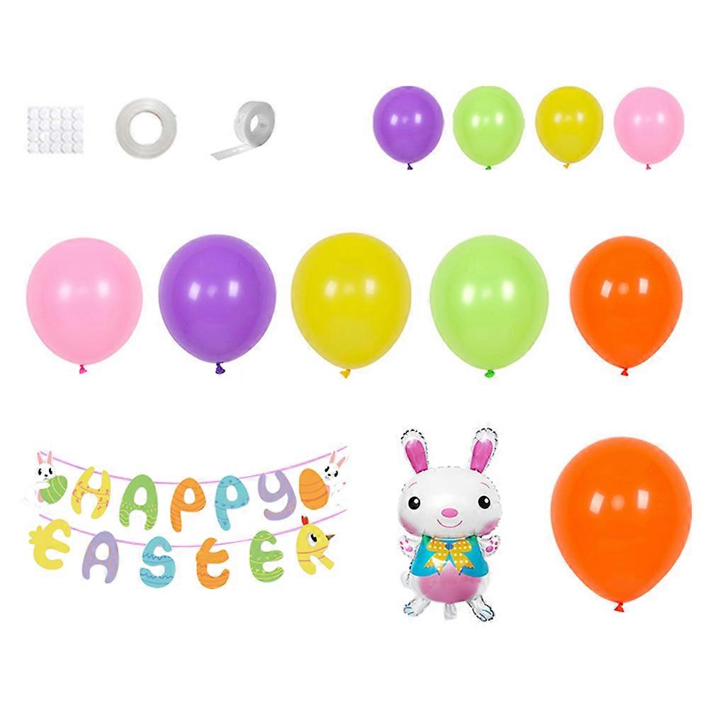 Delicate Easter Bunting with Balloons for Party Decorations and Festive Atmosphere Enhancement