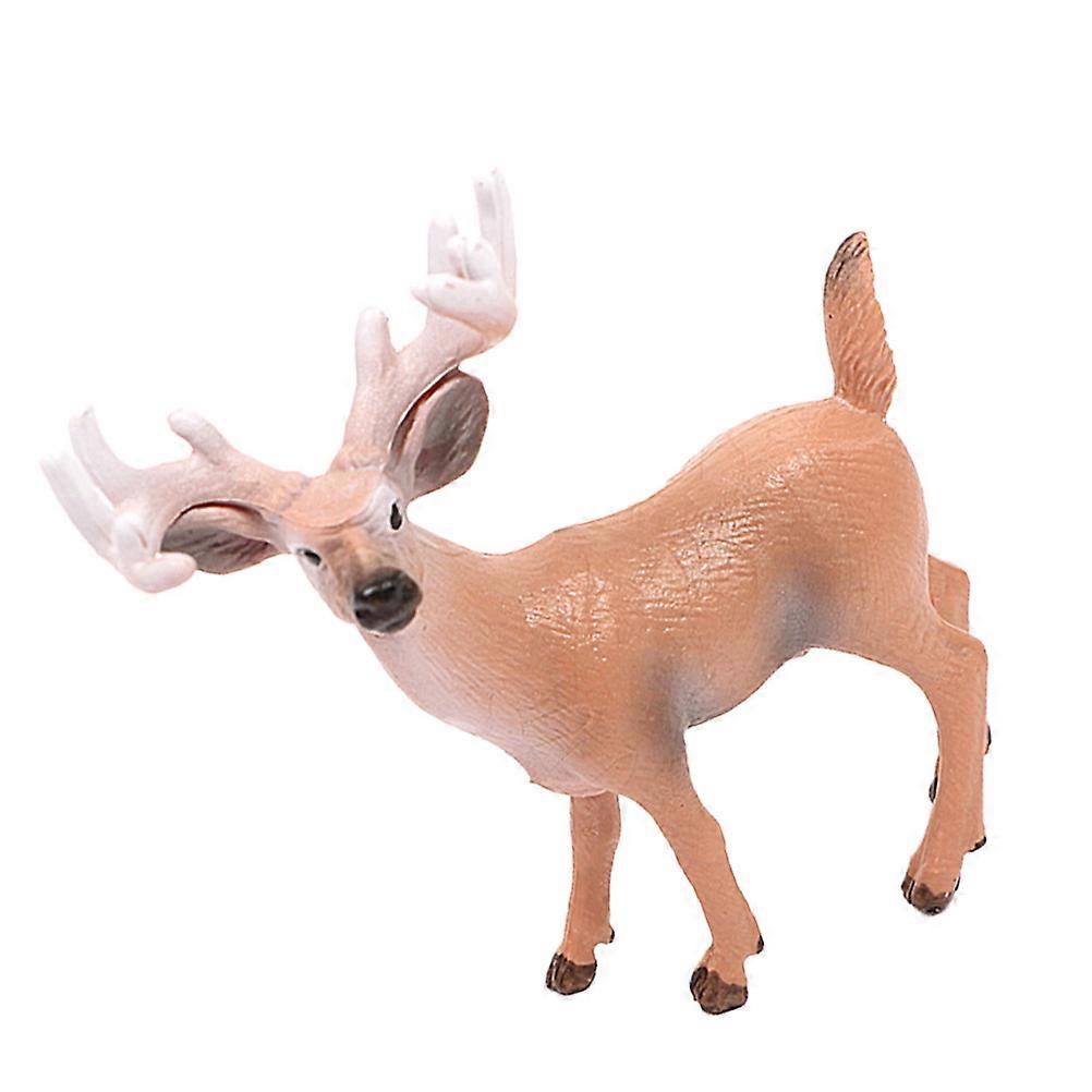 Christmas Artificial Deer 2Pcs Assorted Color for Decoration with Lifelike Design