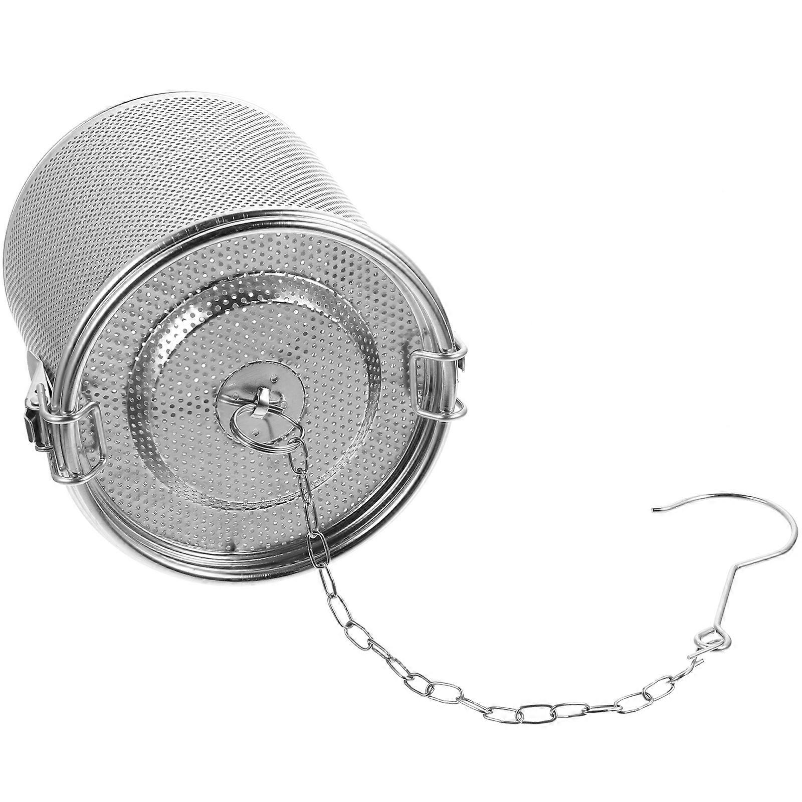 Compact Seasoning Infuser Pot Stewed Strainer For Brewing Soups Kitchen Tools 5.1X5.1X5.1In Filtering 1Pack
