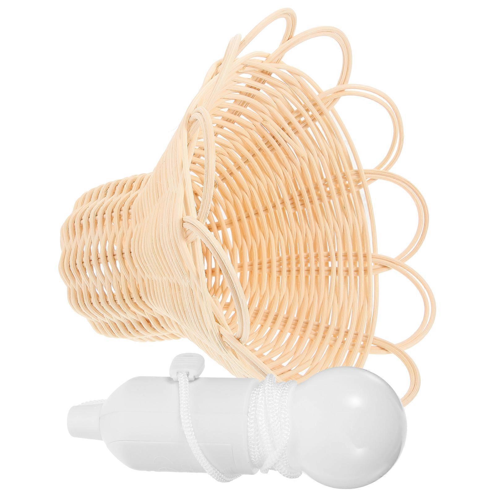 Rattan Pendant Light Beige Natural Woven Texture for Home Decoration Adds Elegance to Any .87 Inches