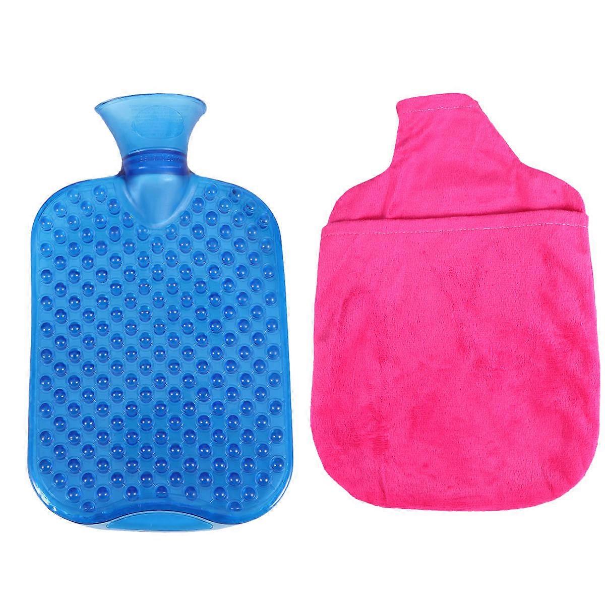 Anti-leak Hot Water Bag Salient Point Surface Hand Warmer Winter 1Pcs PVC Blue