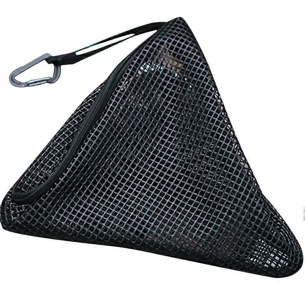 Heavy Duty Mesh Storage Net with Hook Buckle – Drainable, Wear Resistant Hanging Bag for Camping, Outdoor Events, and Food/Fruit Storage