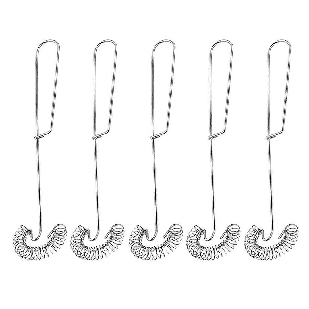 Stainless Steel Handheld Egg Whisk Set 5pcs, Multi Purpose Whisk for Baking, Cream Whipping, and Dough Mixing with Spring Design for Efficient