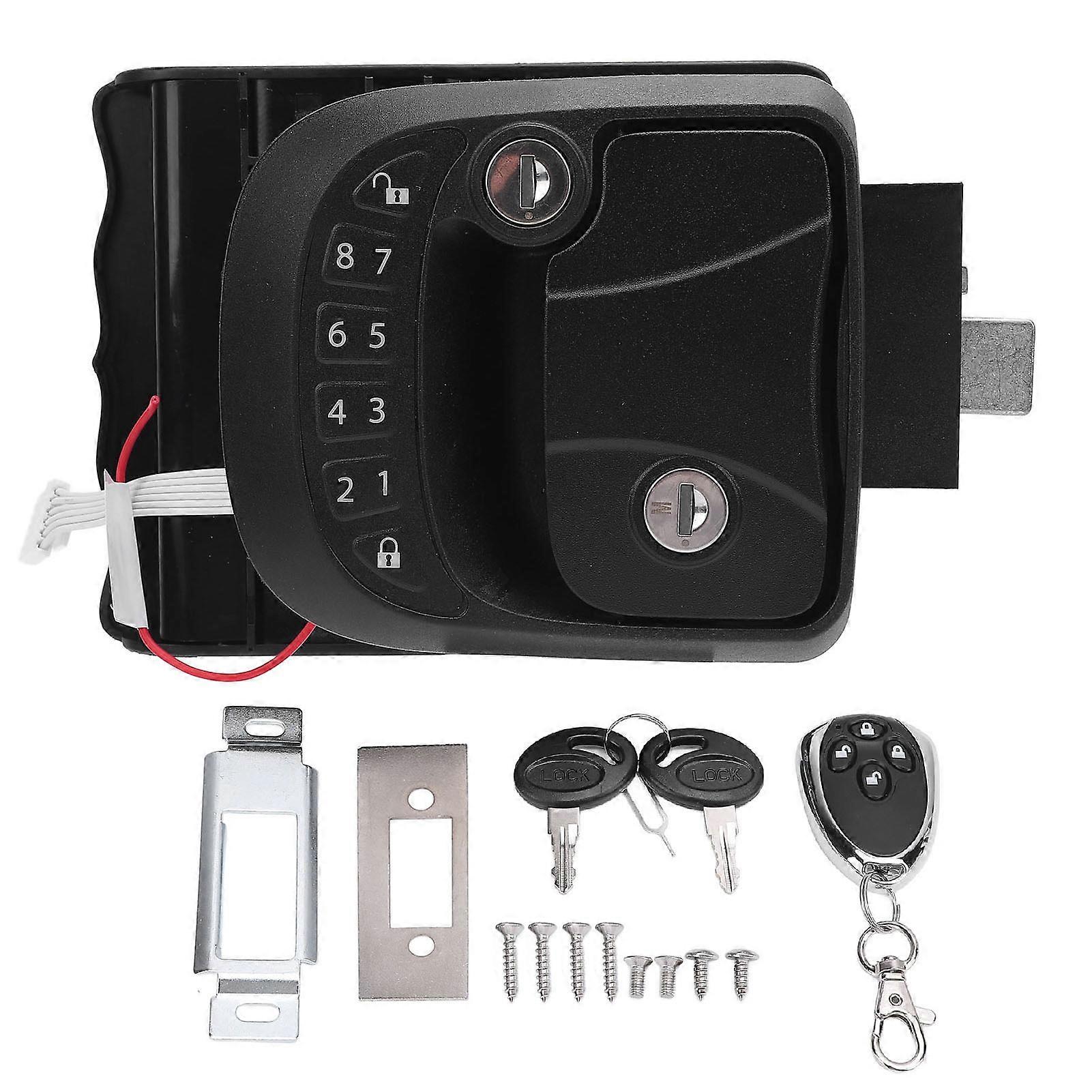 RV Lock Keyless Entry Remote Control Keypad Zinc Alloy Trailer Door Latch for Trailers Motorhomes