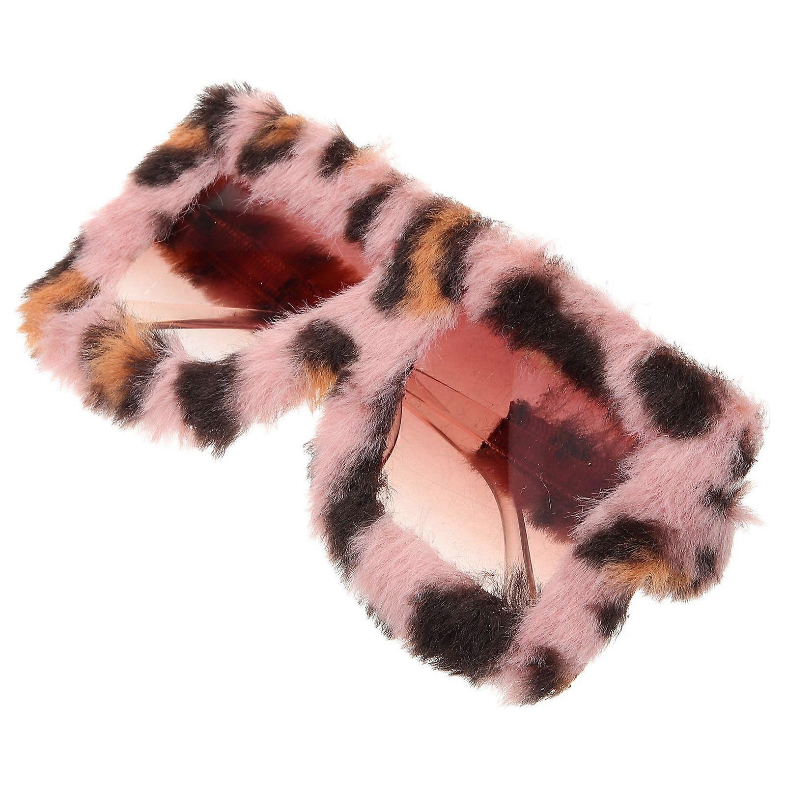 Lunettes de vue de fête Lunettes de soleil à fourrure Prop Lunettes de soleil à la mode Lunettes de vue fantaisie pour adultes