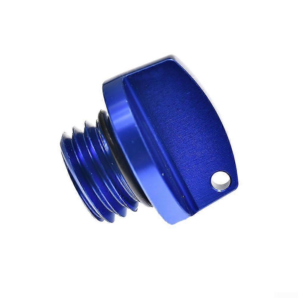 CNC aluminum oil tank cap for Honda for Kawasaki for Ducati, strong and reliable (blue)