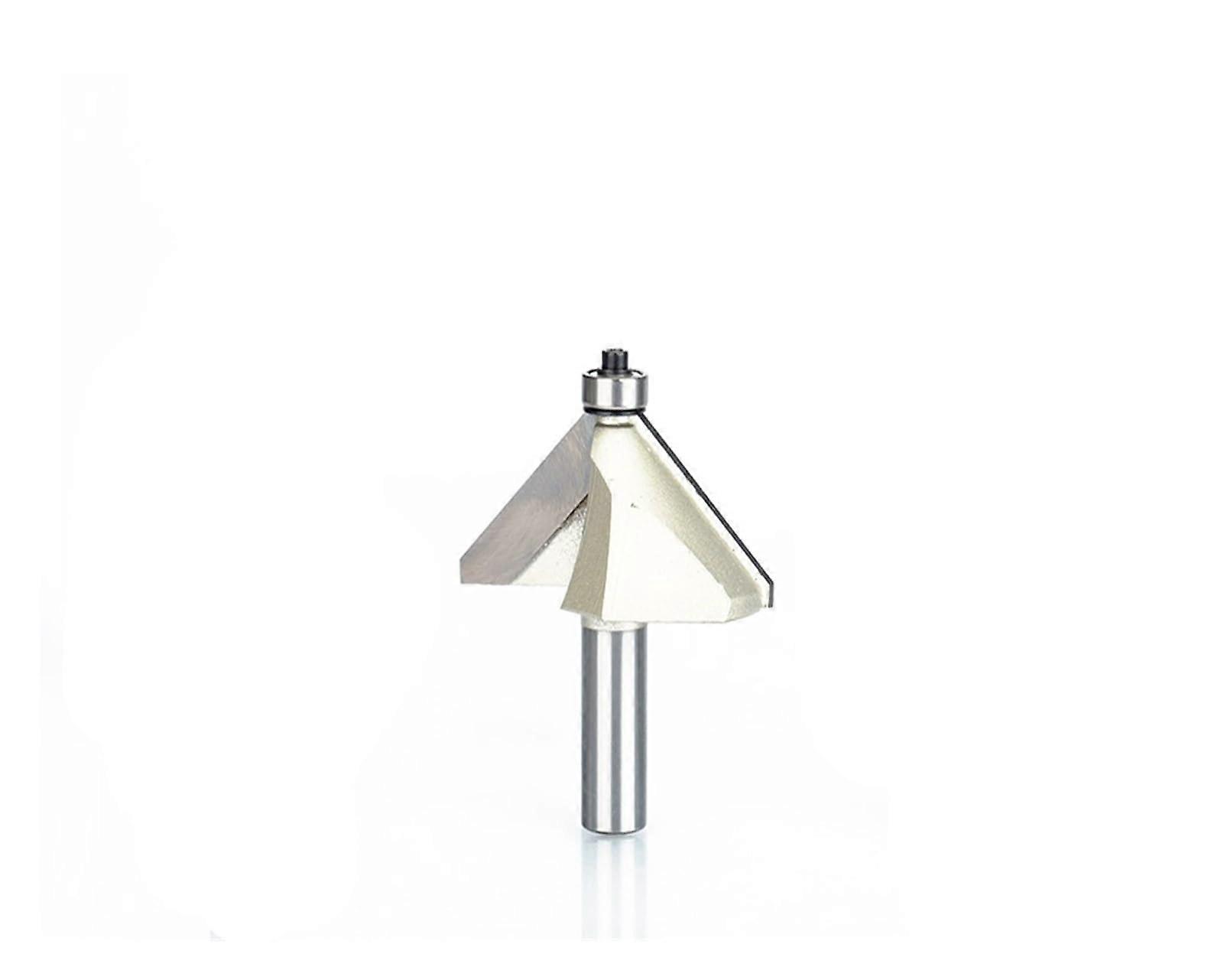 1pc 45 Degree Chamfer Bit Horse Nose Router Bit 2 Flute Shank Cutter 1/2 Shank Woodworking CNC Tool for Wood (Size: 3041)