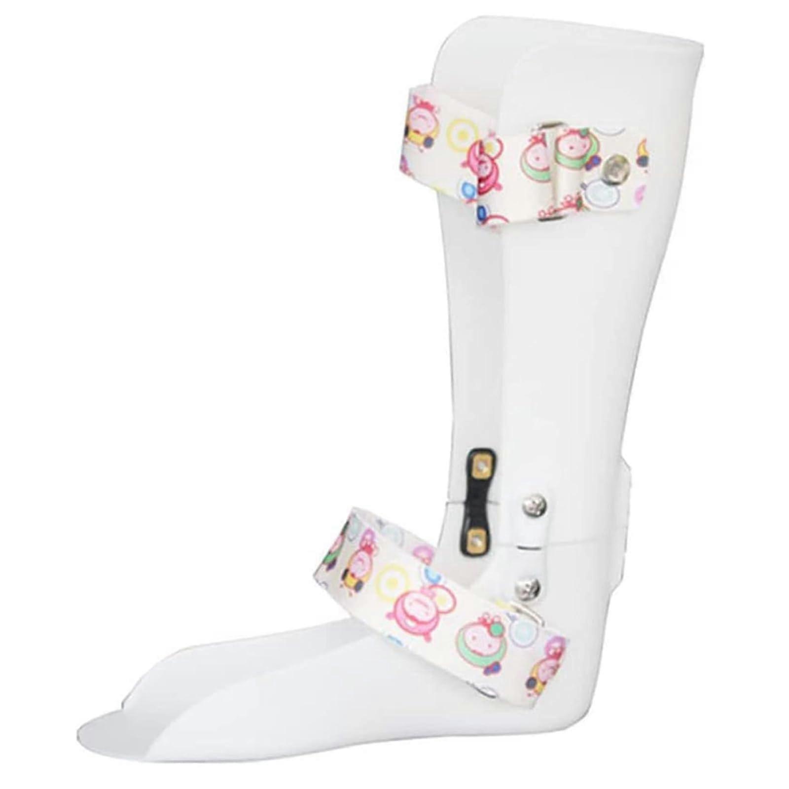 AFO Jumping Foot Splint for Children, Adjustable Ankle Brace for Improved Walking, Left Foot, Size M, Night Support Bandage