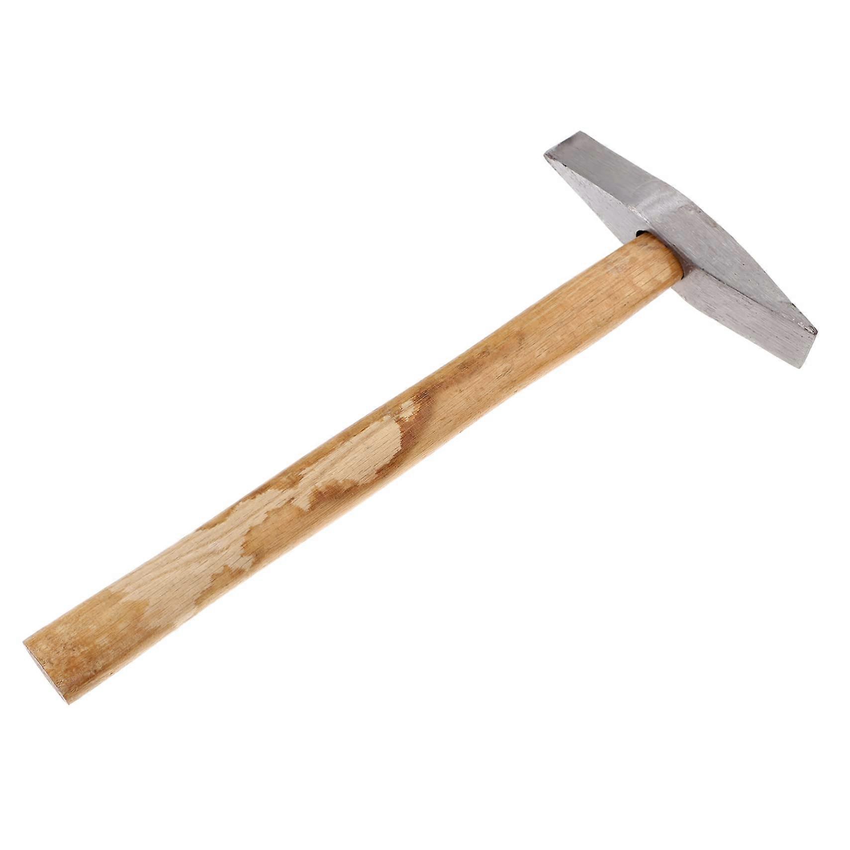 Wooden Handle Welding Hammer for Gutter Crimping Tool and Roof Shingle Hammer, 1 Piece