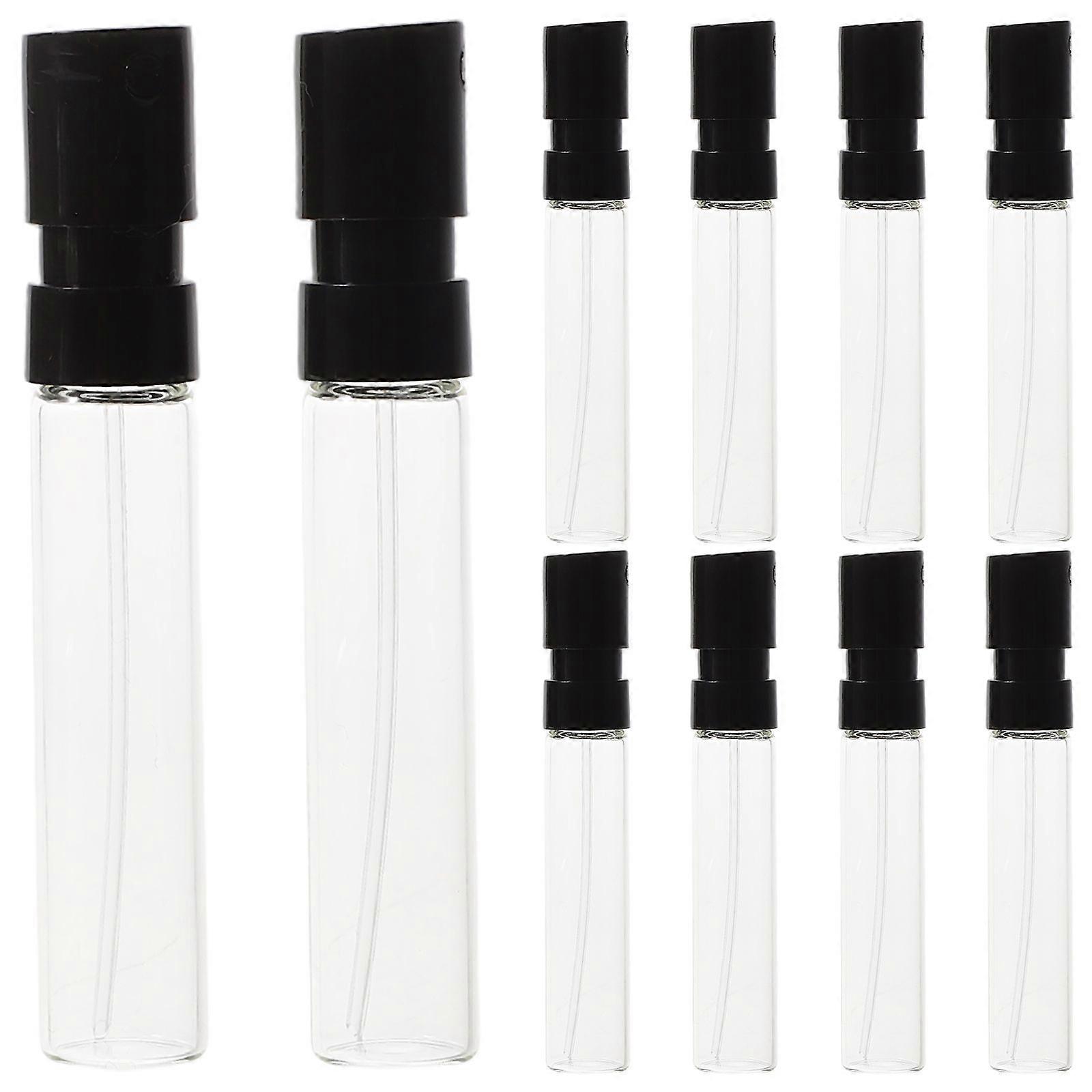 10pcs 2ml Glass Perfume Sample Vials Mini Cologne Spray Bottle Refillable Travel Perfume Bottle Portable Perfume Atomizer Empty Fine Mist Atomizer