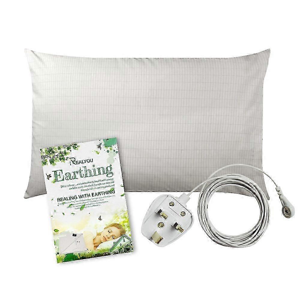 Jording putevar, jording putetrekk med rene sølvtråder for bedre søvn, lindre betennelse og smerteC