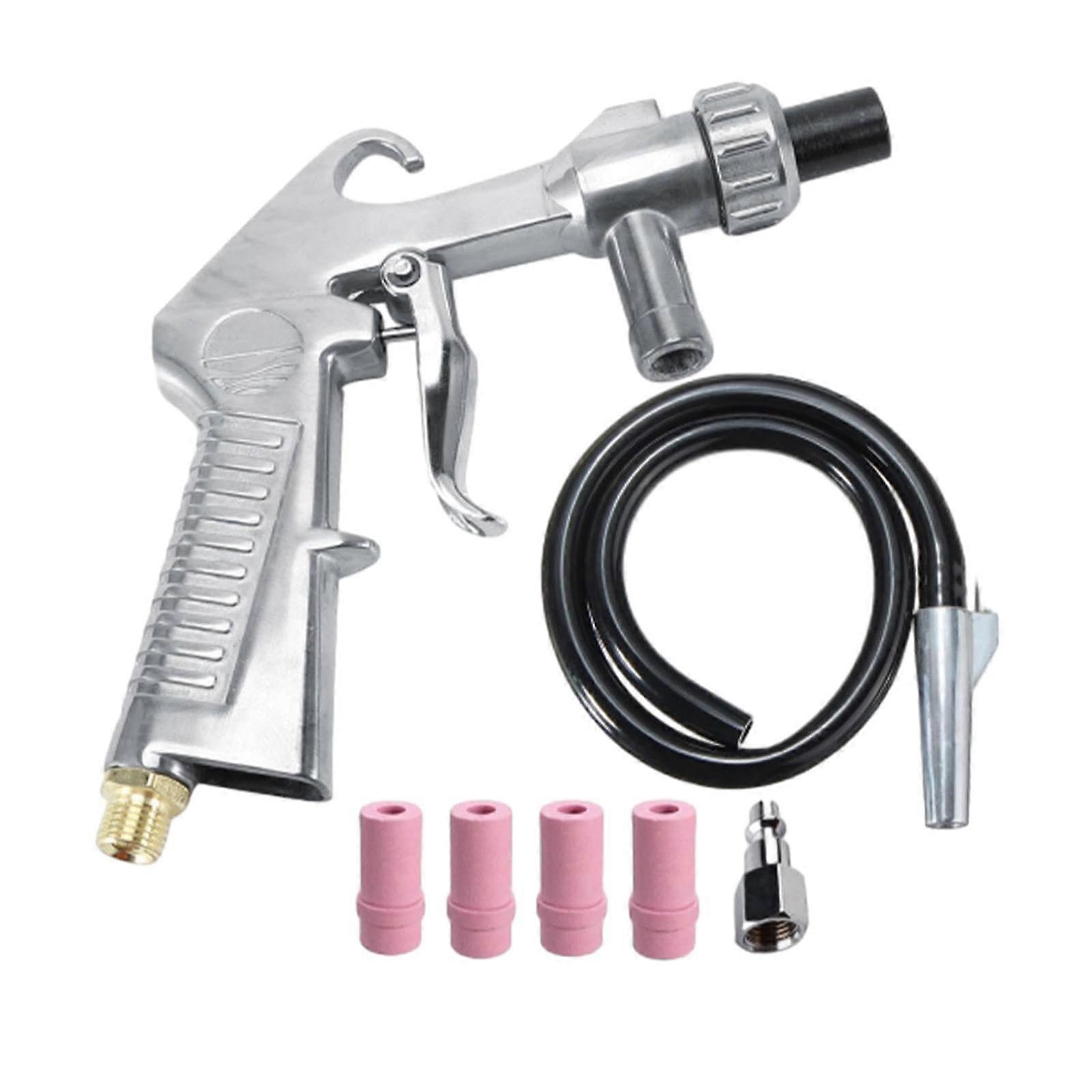 Sandblasting Kit Multipurpose Rust Removal With Adapter 4 Ceramic Nozzles For Sandblasting Cabins