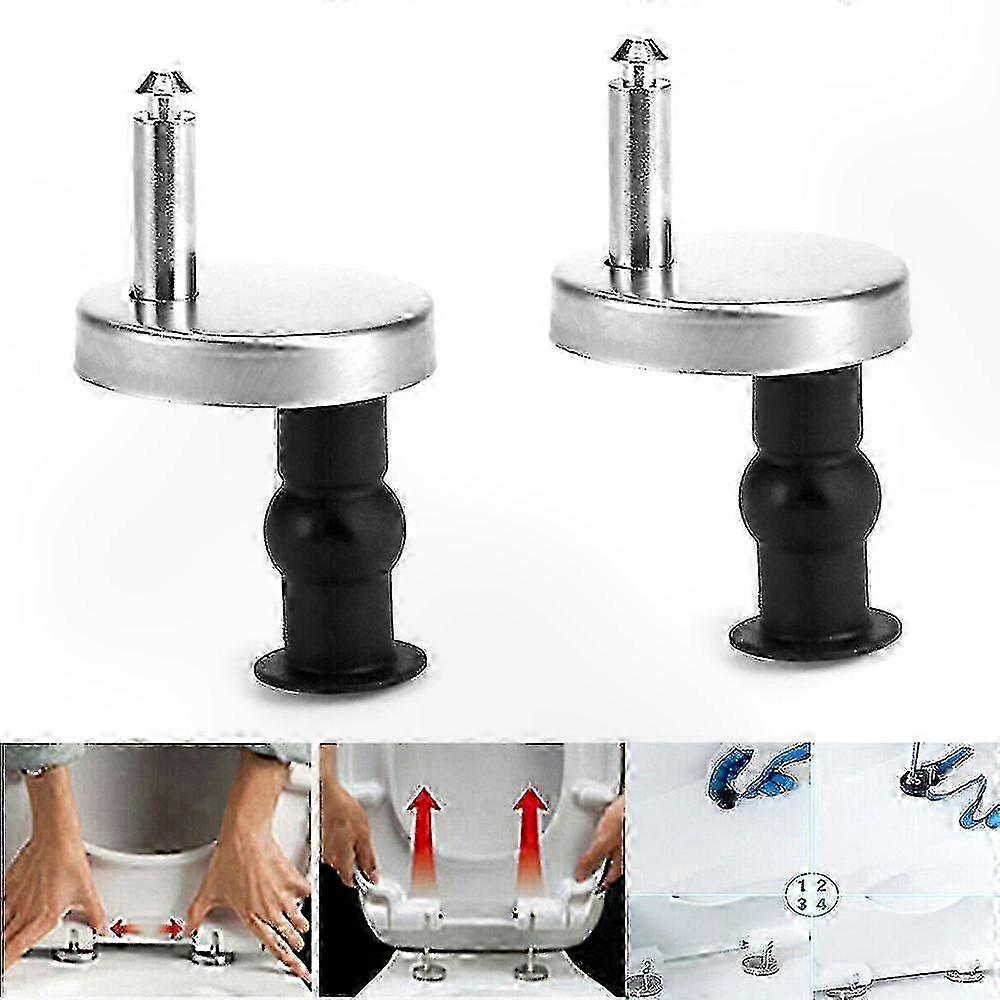 1 Pair Quick Release Toilet Seat Hinge Fittings Kit