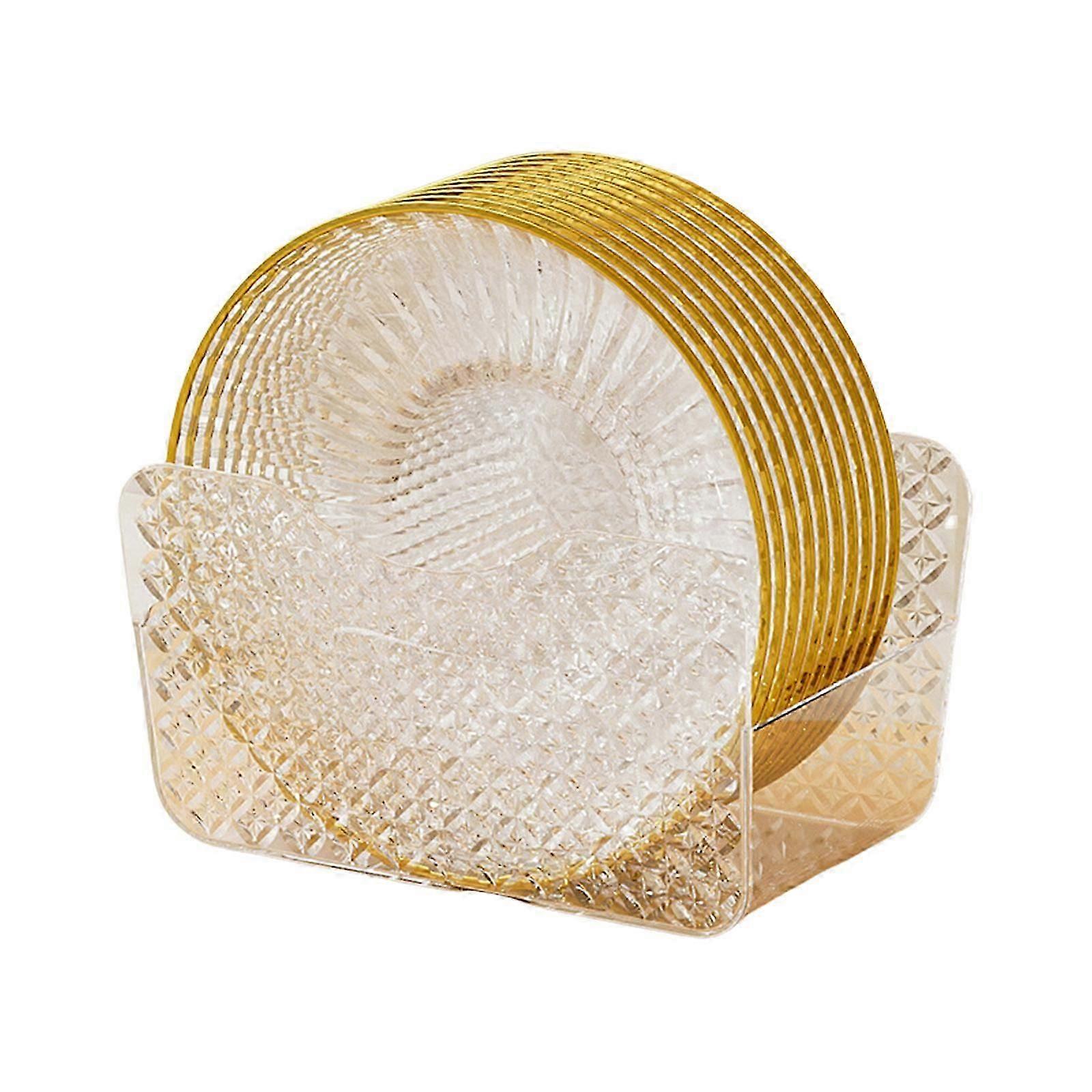 Clear Plastic Spit Bone Dish Dining Table Garbage Plate Snacks Dessert Fruit Cake Dish Hou