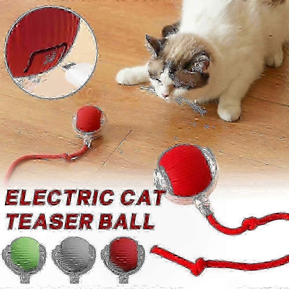 Interactive Electric Pet Toy with Rolling Ball for Cats and Dogs Self-Moving Smart Play Accessory