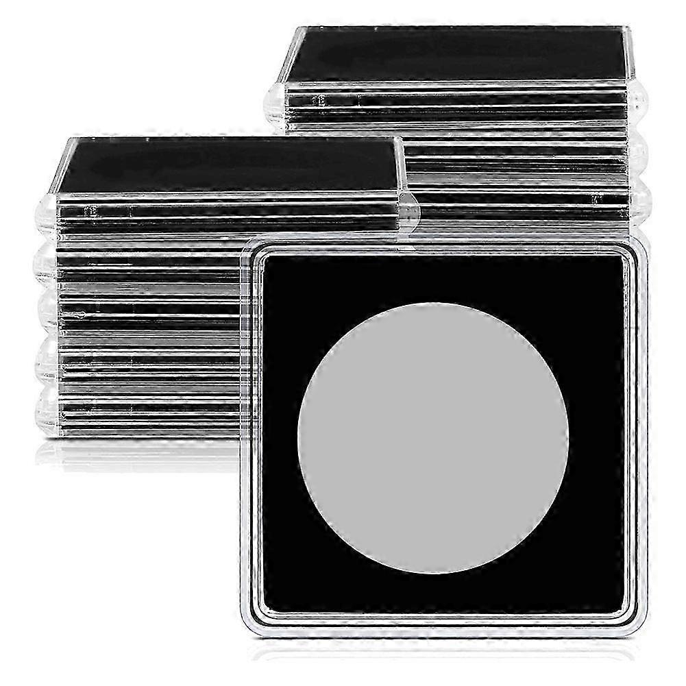 20 stuks zilveren dollar munthouder, 2 x 2 halve dollar munthouder munt capsule munt Snap plastic munt houder, 37,5 mm