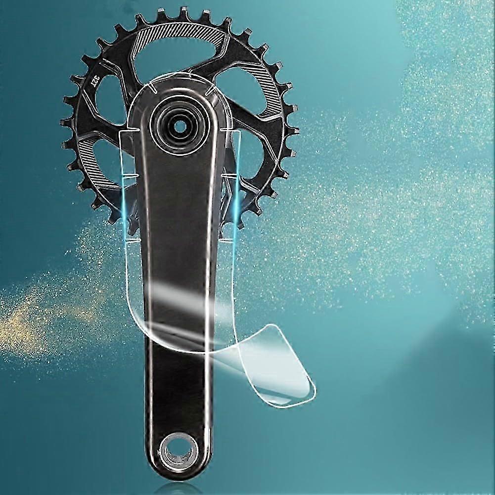 3 Sheets Anti Collision Bicycle Crank Sticker For Sram For Slx, Easy To Use, Tph Film Protector For Mountain Bike Cranks (a)