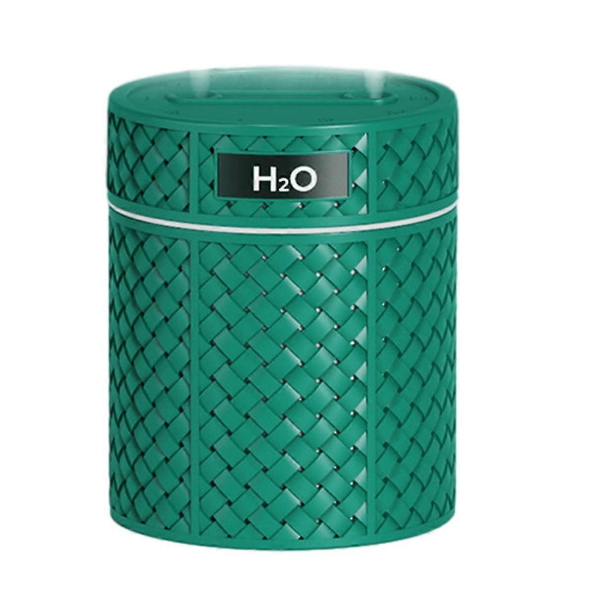 600ml USB Cool Mist Humidifier Retro Woven Design Gradient Light
