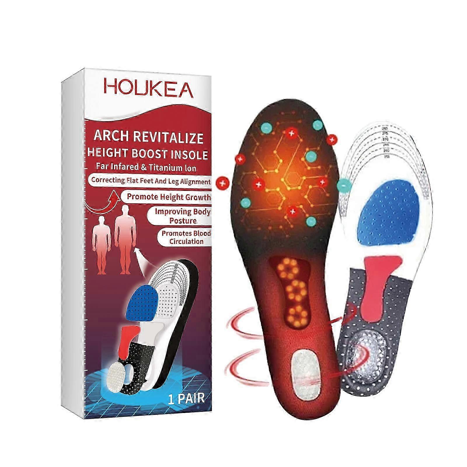 Houkea orthotic arch support insole reduces sports fatigue, corrects foot posture, anti slip and wear-resistant insole