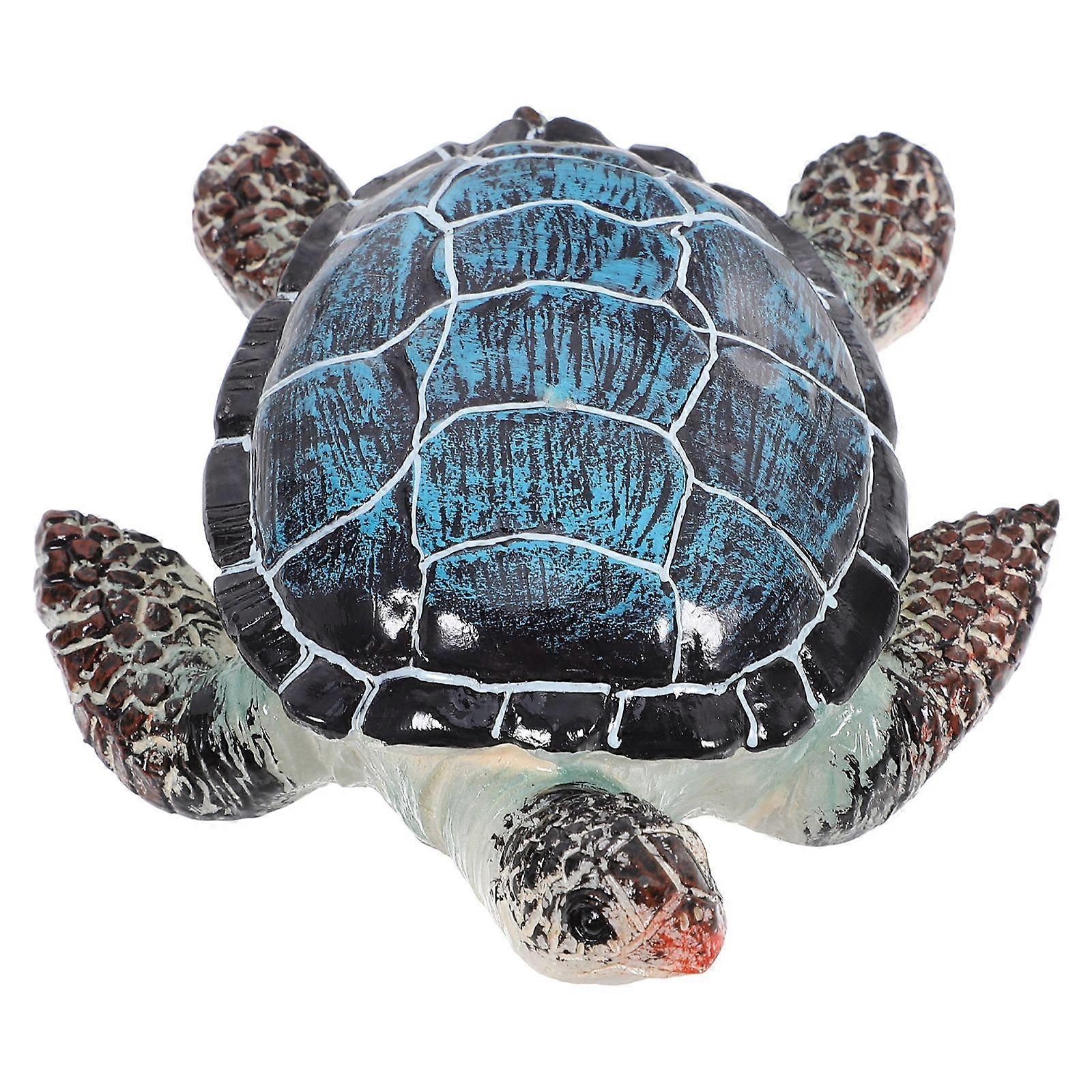 Sea Turtle Decor Miniature Figurine Realistic Turtle Animal Figurine Resin Turtle Adornment Resin Turtle Figurine  Realistic Sea Turtle
