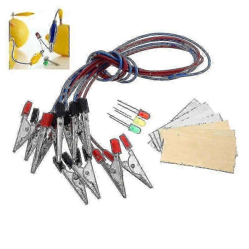 Barsinfi Fruit Battery Led Science Kit Orange Potato Lemon Battery Physics Teaching Experiment